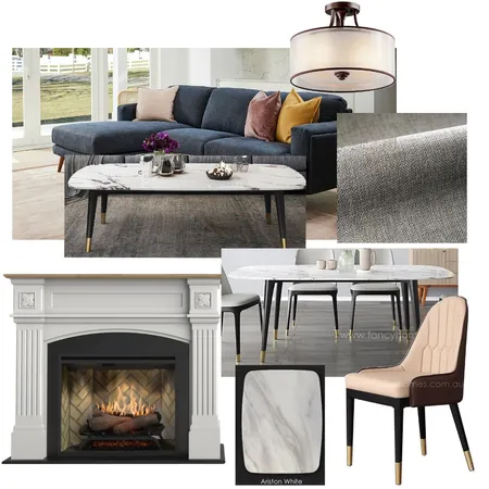 Family Room/Dining Interior Design Mood Board by LizHL on Style Sourcebook