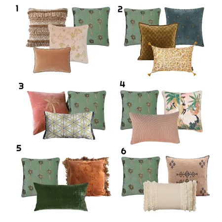 Cushion selection Interior Design Mood Board by Cinnamon Space Designs on Style Sourcebook