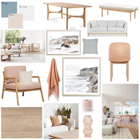 Coastal Scandi Interior Design Mood Board by DKD on Style Sourcebook