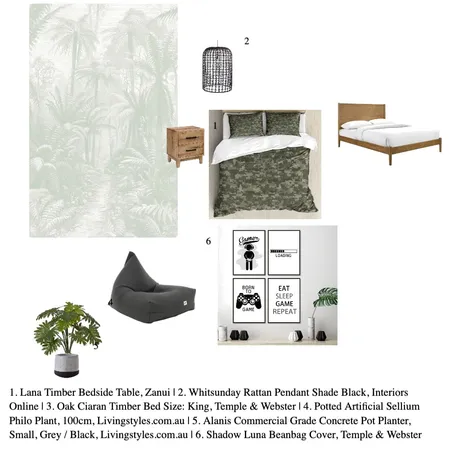 boys bedroom Interior Design Mood Board by sarahjadeduckett on Style Sourcebook