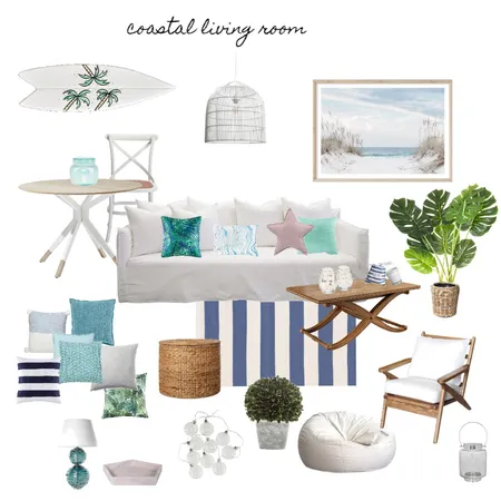 coastal living room Interior Design Mood Board by Bea Kala on Style Sourcebook