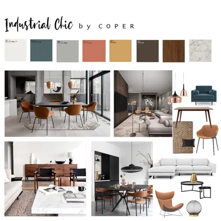 industrial chic Interior Design Mood Board by COPER on Style Sourcebook