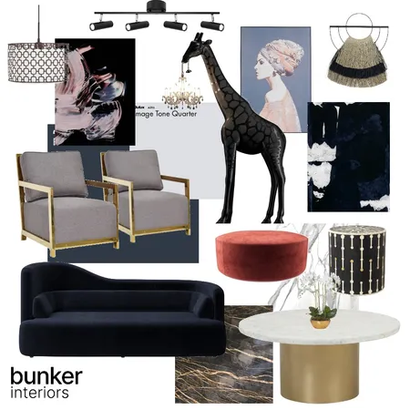 Hotel Bar - Luxe Eclectic Interior Design Mood Board by Bunker Interiors on Style Sourcebook