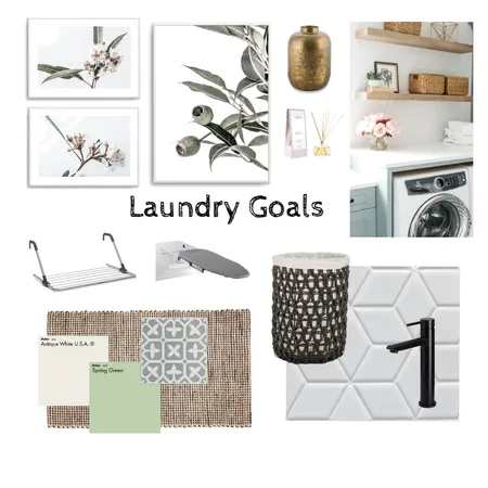 Laundry Goals Interior Design Mood Board by Sandra Lucas Designs on Style Sourcebook