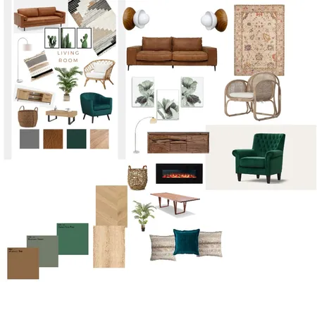 mood board green and brown Interior Design Mood Board by bina on Style Sourcebook
