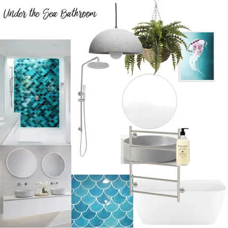 Under The Sea Bathroom Interior Design Mood Board by shesgotstyle on Style Sourcebook