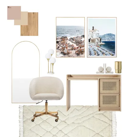 Neutral Home Office Interior Design Mood Board by maddidutton on Style Sourcebook