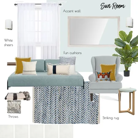 Ryan Sun Room Interior Design Mood Board by STK on Style Sourcebook