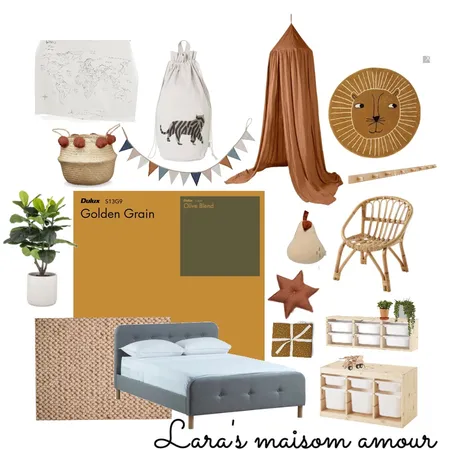 LMA - Howie's Bedroom Interior Design Mood Board by Lara' Maison Amour on Style Sourcebook