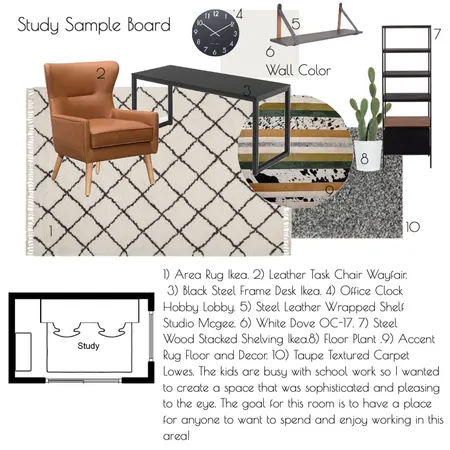Study Sample Board Interior Design Mood Board by whitneydana on Style Sourcebook