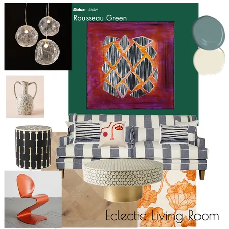 Eclectic Living Room Interior Design Mood Board by Annemarie de Vries on Style Sourcebook