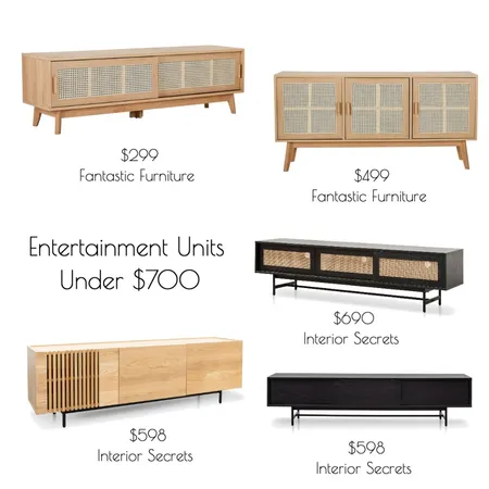 TV Units Under $700 Interior Design Mood Board by maddidutton on Style Sourcebook