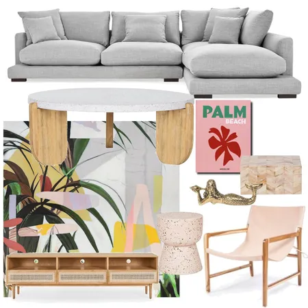 Palm Beach Vibe Lounge Interior Design Mood Board by KOKO & SAGE on Style Sourcebook