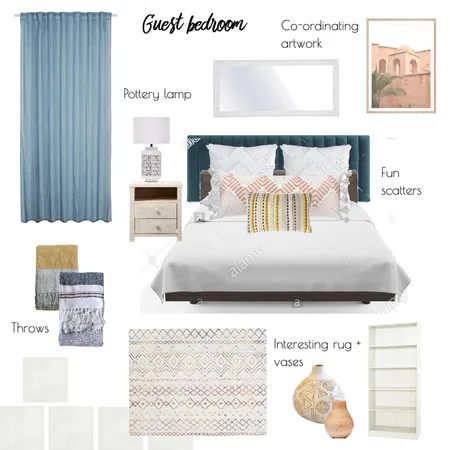 Ryan Guest Bedroom Interior Design Mood Board by STK on Style Sourcebook
