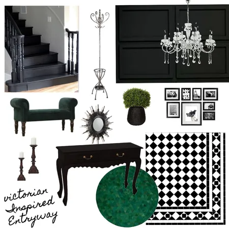 Victorian Inspired Entryway Interior Design Mood Board by Starlings Nest on Style Sourcebook