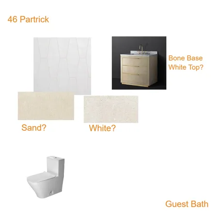 46 Partrick Guest Bath Interior Design Mood Board by Cynthia Vengrow on Style Sourcebook