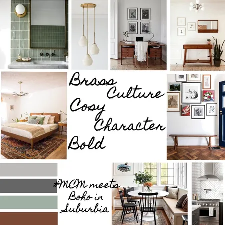 Mish MCM Boho Interior Design Mood Board by MishMidLove on Style Sourcebook