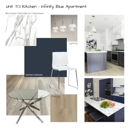 Unit 701 Kitchen - Option 1 (DEEP OCEAN) Interior Design Mood Board by Lady Grey on Style Sourcebook
