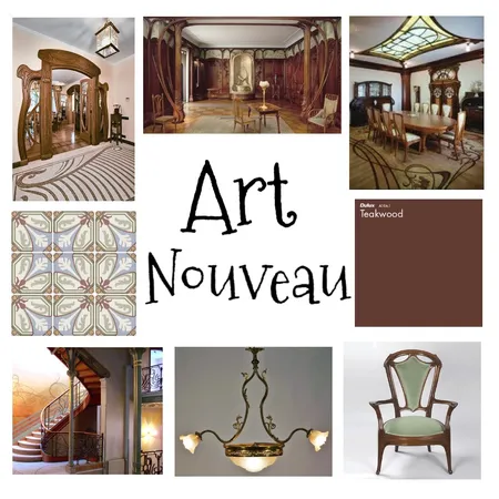 Art Nouveau Interior Design Mood Board by Gia123 on Style Sourcebook