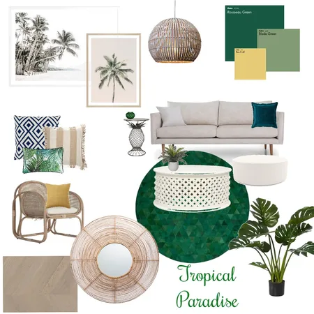 Tropical Paradise Interior Design Mood Board by Amelia_Higgins on Style Sourcebook