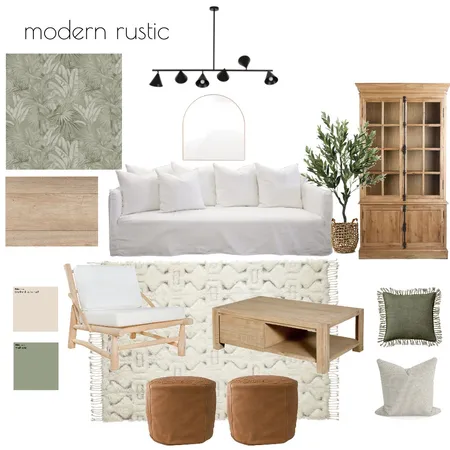 Modern Rustic Interior Design Mood Board by Naty Grandi Design on Style Sourcebook