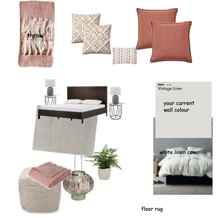 Kate Hodge bedroom Interior Design Mood Board by Graceful Lines Interiors on Style Sourcebook