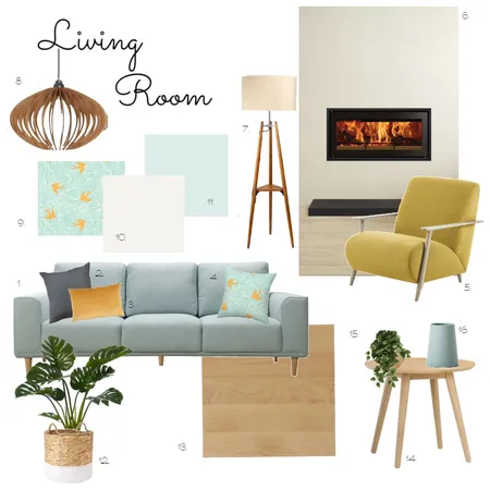 Mod 9 Living Room Interior Design Mood Board by HeidiN on Style Sourcebook