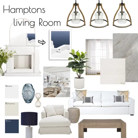hamptons living room Interior Design Mood Board by Mariana Brites on Style Sourcebook