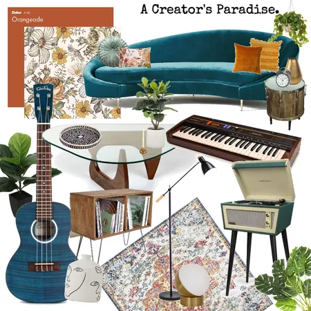 A Creator's Paradise Interior Design Mood Board by LiliBB on Style Sourcebook