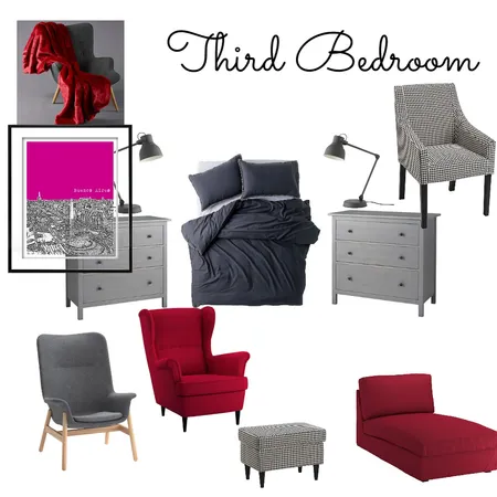 Third Bedroom Interior Design Mood Board by gruner on Style Sourcebook