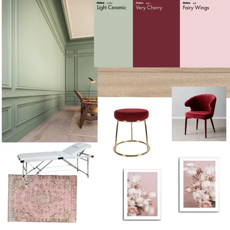 Variante 1 - Mint/Cherry Interior Design Mood Board by Nikola on Style Sourcebook