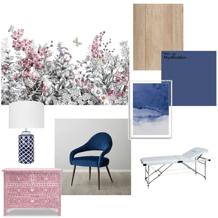 Variante 2 - Blau / Rosa Interior Design Mood Board by Nikola on Style Sourcebook