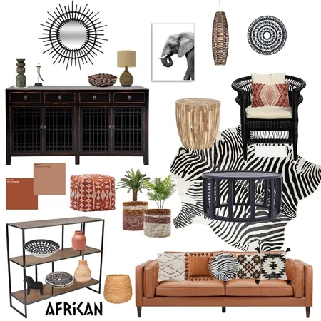 African Style Interior Design Mood Board by JaneHudson on Style Sourcebook