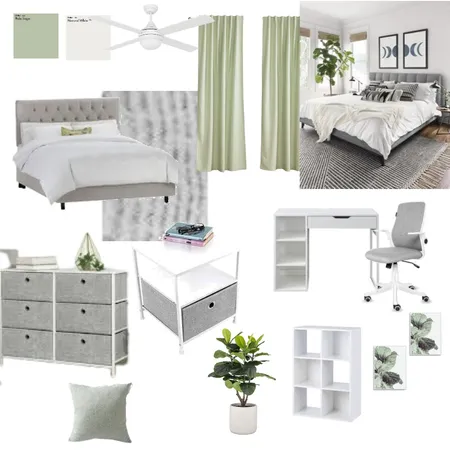 Hamptons Bedroom Interior Design Mood Board by Amanda Erin Designs on Style Sourcebook