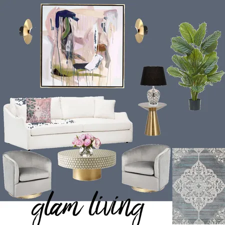 glam living Interior Design Mood Board by Tricia Gonzalez on Style Sourcebook