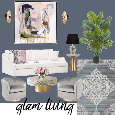 glam living Interior Design Mood Board by Tricia Gonzalez on Style Sourcebook