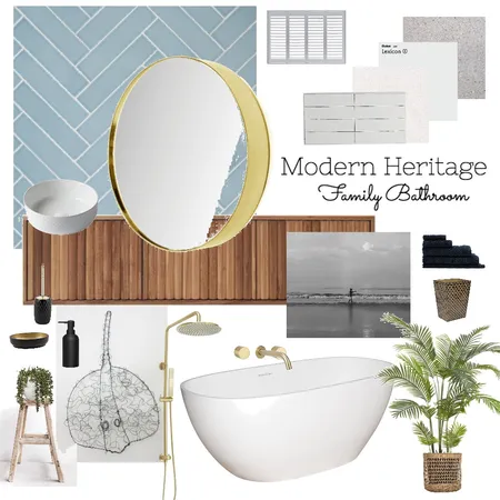 Family Bathroom Interior Design Mood Board by nelliewatts@gmail.com on Style Sourcebook