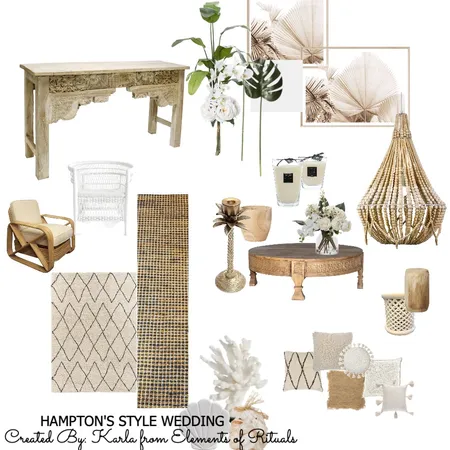 Hampton Style Wedding Interior Design Mood Board by Karla Garchitorena on Style Sourcebook