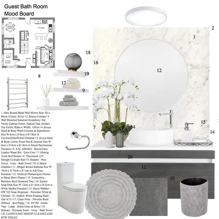Modern Bathroom Interior Design Mood Board by InteriorsbyD on Style Sourcebook