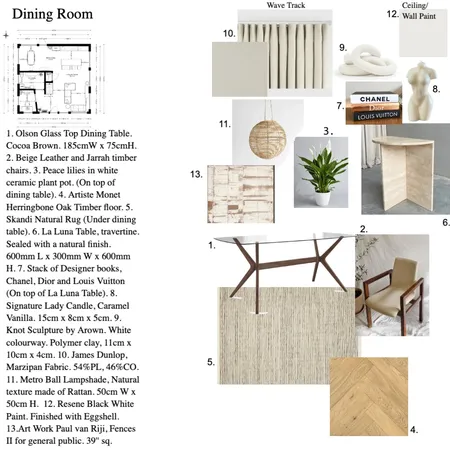 Mod 9-Dining Room Interior Design Mood Board by oliviaking on Style Sourcebook