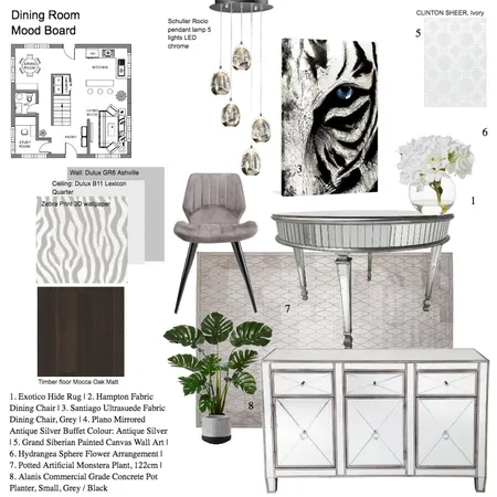 Dining Room Interior Design Mood Board by InteriorsbyD on Style Sourcebook