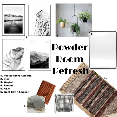 Powder Room Refresh Interior Design Mood Board by kokotaylor on Style Sourcebook