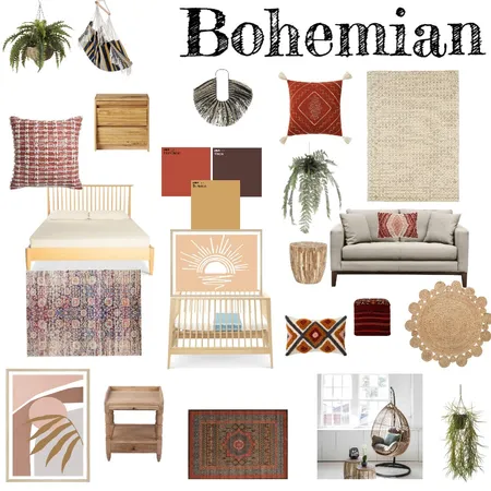 Bohemian Style Interior Design Mood Board by sabarra on Style Sourcebook