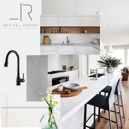 מטבח לבן מודרני Interior Design Mood Board by revitalharom on Style Sourcebook