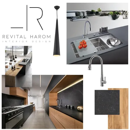 מטבח מודרני שחור 2 Interior Design Mood Board by revitalharom on Style Sourcebook