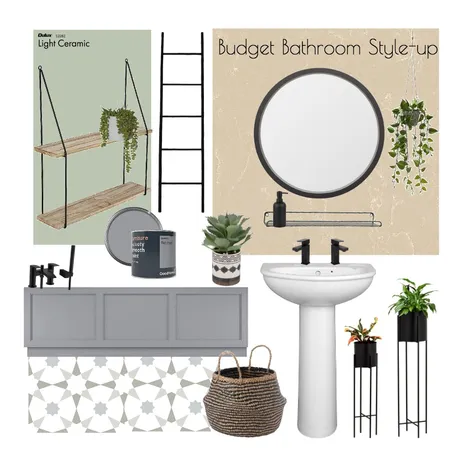 Budget Bathroom Style-up Interior Design Mood Board by Inside No.61 on Style Sourcebook