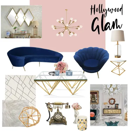 Hollywood Glam Interior Design Mood Board by Gia123 on Style Sourcebook