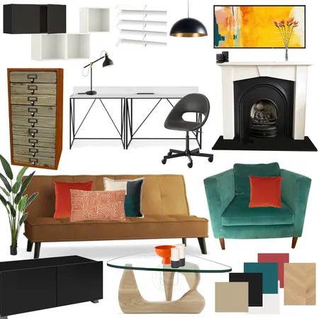 modern living/office Interior Design Mood Board by Tracey Cuschieri-Ward on Style Sourcebook