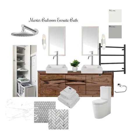 Master Bedroom Ensuite Bathroom Interior Design Mood Board by CLD Design on Style Sourcebook