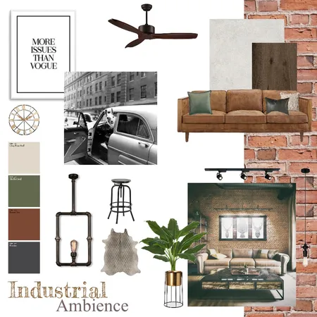 Industrial Ambience Interior Design Mood Board by Chelsi on Style Sourcebook